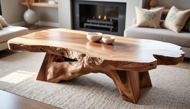 live edge coffee table​