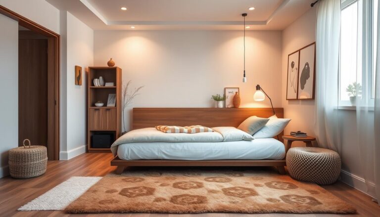 twin floor bed